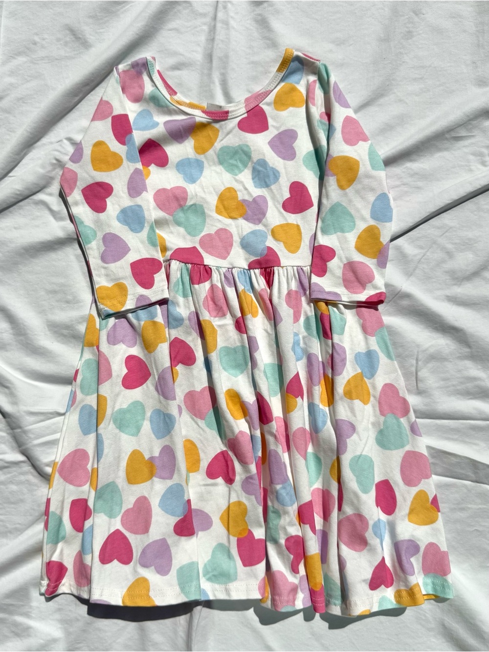 Vivie and Ash Heart Print Long Sleeve Dress size 6